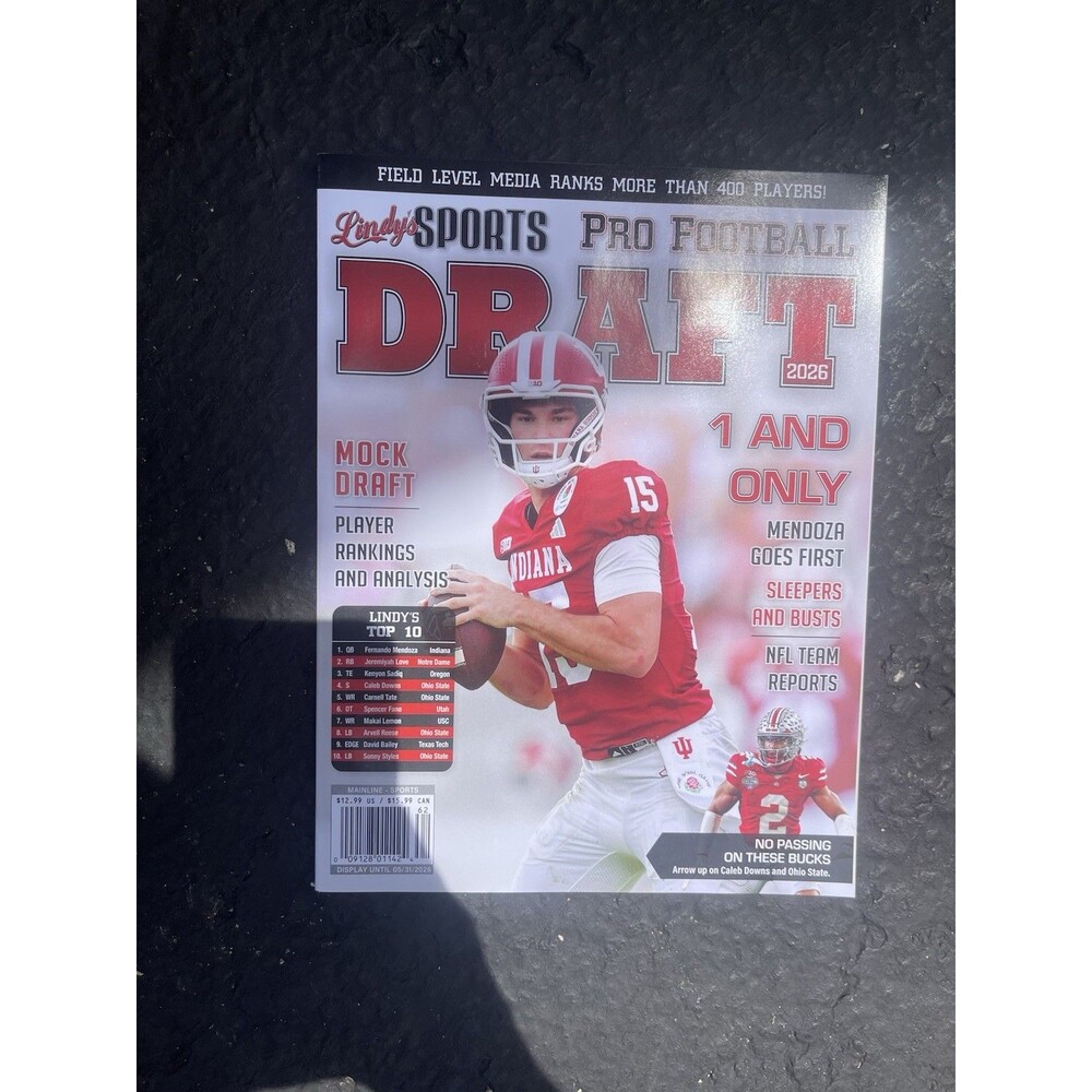 LINDY'S PRO FOOTBALL DRAFT GUIDE 2026!!  - NEW!!